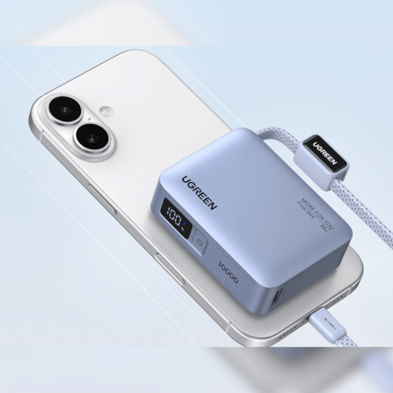 Ugreen PB584 powerbank 10000 mAh, cinzenta