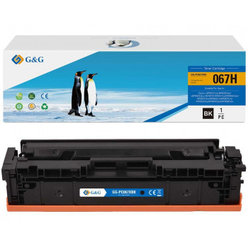 G&G toner para Canon 067H 5106C002, XL, 3130 páginas, preto, compatível
