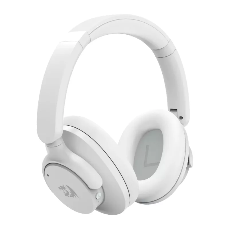 Auscultadores sem fios over-ear Redragon H610 VIBECORE RD-H610G, ANC, Bluetooth, brancos