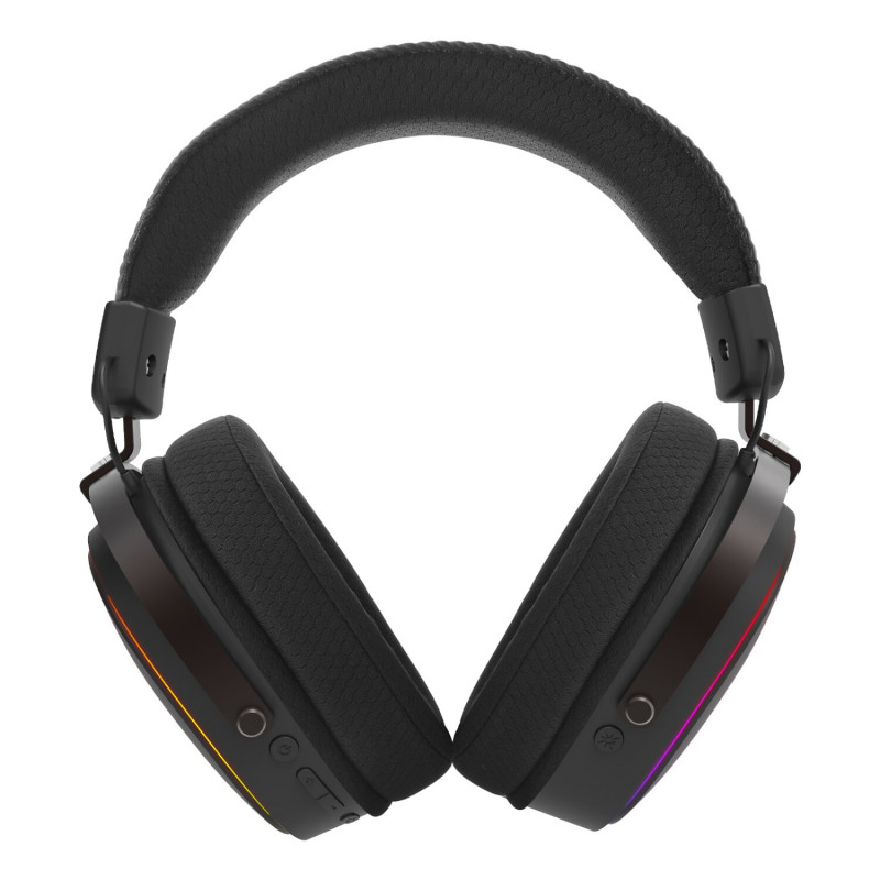 Headset gaming sem fios over-ear Redragon FURY WRS H831, preto