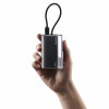 SHARGE Flow 3 bateria externa, 10 000 mAh, 45 W PD, cabo USB-C, preta