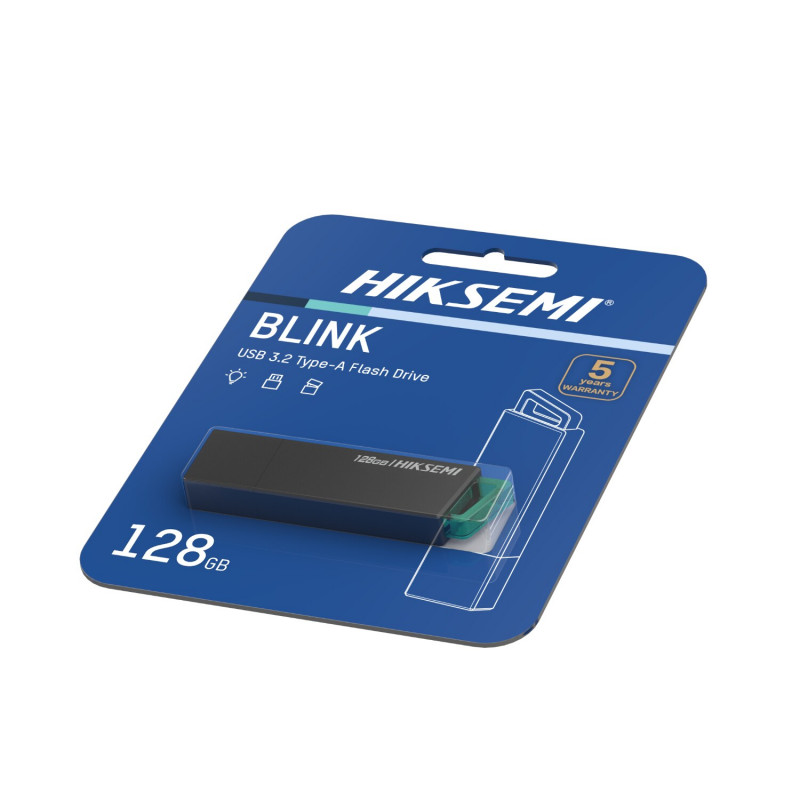Hiksemi Blink HS-USB-E302 pen USB 3.2 de 128 GB, preta