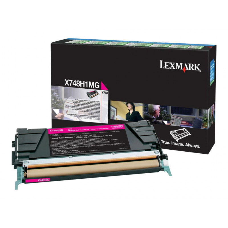 Lexmark X748H1MG cartucho de toner para X748de, X748de LDS, X748de Statoil, X748dte, magenta