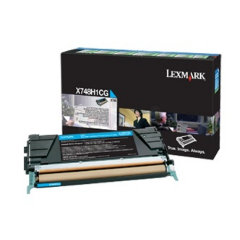 Lexmark X748H3CG cartucho de toner para X748de, X748dte, ciano