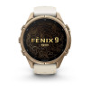 Garmin Fenix 9 Pro 010-04335-26 smartwatch, 43 mm, titânio Autumn Gold, bracelete de silicone creme/cinzento francês