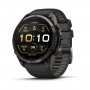 Garmin Fenix 9 Pro 010-04337-16 smartwatch, 51 mm, titânio DLC Carbon Gray, bracelete de silicone preta/Pebble Grey