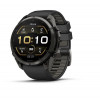Garmin Fenix 9 Pro 010-04337-16 smartwatch, 51 mm, titânio DLC Carbon Gray, bracelete de silicone preta/Pebble Grey