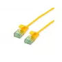 Roline cabo de rede UTP Cat6A slim 21.45.3422, 0,5 m, amarelo
