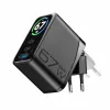 Cellularline TFT Multiport Charger 67 W carregador rápido, GaN, 2 x USB-C, 1 x USB-A