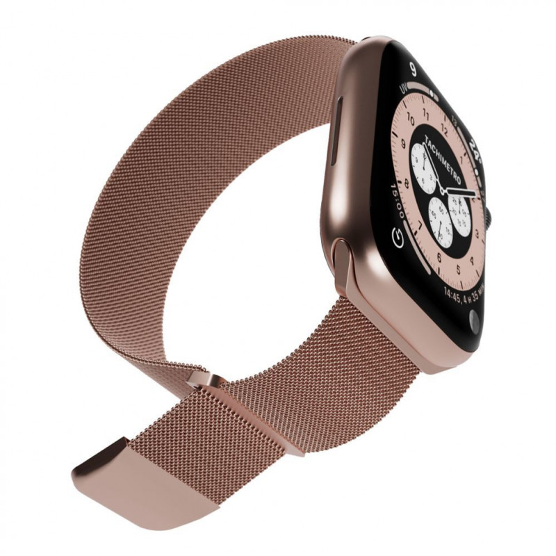 Puro Milanese PUMILAW40ROSE bracelete de aço inoxidável para Apple Watch 38/40/41 mm, rosa