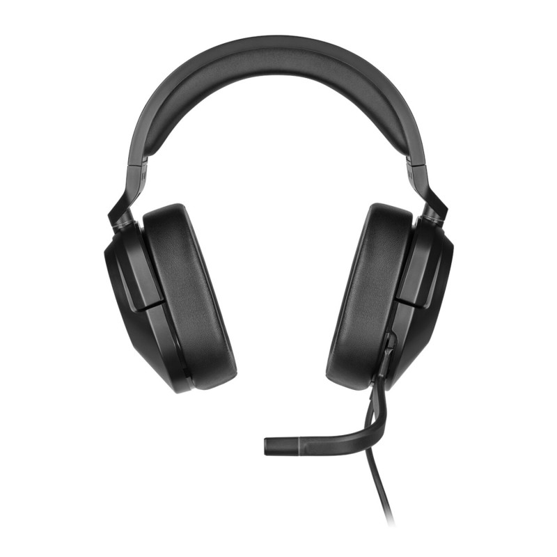 Corsair HS55 Surround CA-9011260-AP auscultadores para jogos com fio e microfone, Dolby Audio 7.1, preto carbono