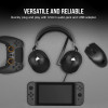 Corsair HS55 Surround CA-9011260-AP auscultadores para jogos com fio e microfone, Dolby Audio 7.1, preto carbono