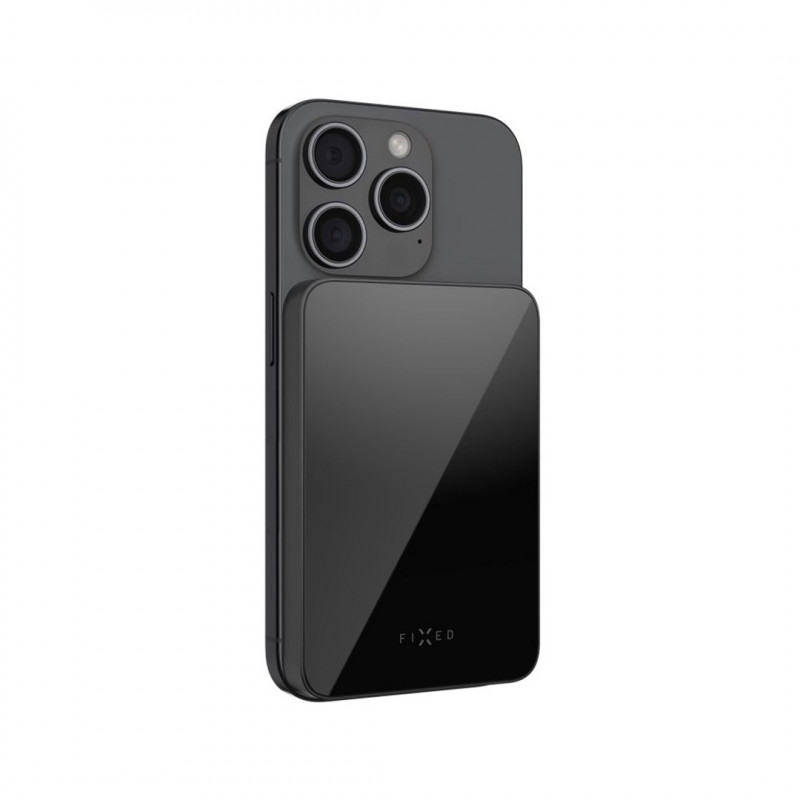 Fixed MagZen 10 Crystal bateria externa, Qi2, 10000 mAh, preta