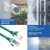 ACT FC2703 cabo de rede S/FTP CAT6A, 3 m, TPE, ultraflexível, sem engates, conectores RJ45, verde