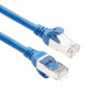 ACT FC2602 cabo de rede CAT6A S/FTP ultraflexível, 2 m, TPE, RJ45, com proteção anti-enganche, azul