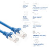 ACT FC2602 cabo de rede CAT6A S/FTP ultraflexível, 2 m, TPE, RJ45, com proteção anti-enganche, azul