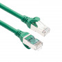 ACT FC2715 cabo de ligação S/FTP CAT6A ultraflexível, 15 m, TPE, com proteção anti-encravamento, verde