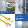 ACT FC2807 cabo de rede S/FTP CAT6A, 7 m, TPE, ultraflexível, com proteção anti-enganche, RJ45, amarelo