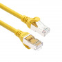 ACT FC2852 cabo de rede S/FTP CAT6A, 0,25 m, TPE, ultraflexível, com proteção anti-enganche, RJ45, amarelo