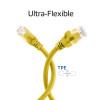 ACT FC1801 cabo de rede U/UTP CAT6A em TPE ultraflexível com fichas RJ45, 1 m, amarelo