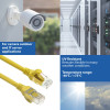 ACT FC1810 cabo de rede U/UTP CAT6A em TPE ultraflexível com fichas RJ45, 10 m, amarelo