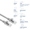ACT FC1051 cabo patch U/UTP CAT6A ultraflexível, TPE, com proteção da patilha, RJ45, 1,5 m, cinzento