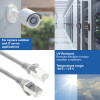 ACT FC2001 cabo de ligação de rede CAT6A S/FTP ultraflexível, 1 m, TPE, RJ45 com proteção antienganche, cinzento