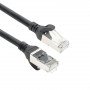 ACT FC2915 cabo de rede patch S/FTP CAT6A ultraflexível, TPE, com RJ45 sem enganches, 15 m, preto