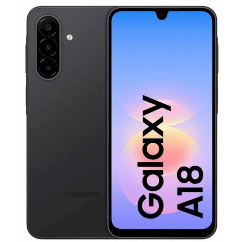 Samsung Galaxy A18 4G A185 smartphone, Dual SIM, 4 GB de RAM, 128 GB, preto