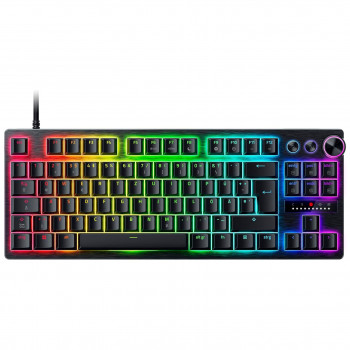 Razer Huntsman V3 Pro Low-Profile TKL teclado gaming, interruptores analógicos, disposição DE (ISO), preto