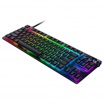 Razer Huntsman V3 Pro Low-Profile TKL teclado gaming, interruptores analógicos, disposição DE (ISO), preto