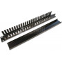 Wirewin KRP 1U BL 19" painel passa-cabos com tampa, preto RAL9005