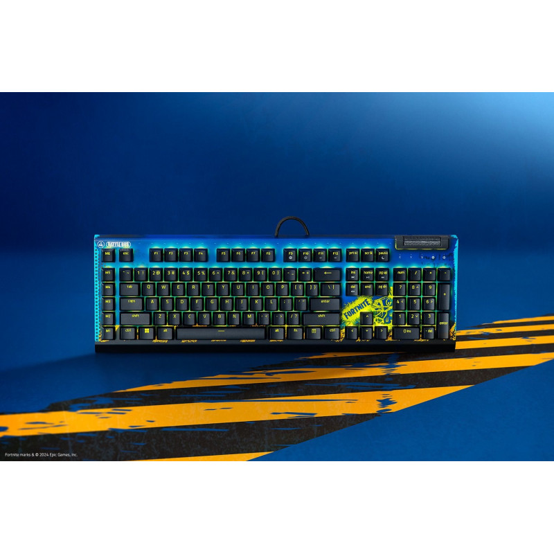 Razer BlackWidow V4 X Fortnite Edition teclado para jogos, USB, disposição inglês dos EUA
