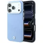 BMW BMW001242 Sign Inclined Deboss Letters capa MagSafe para iPhone 18 Pro Max / 17 Pro Max, azul