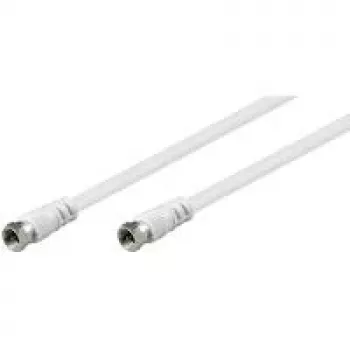 Wentronic Goobay 27031 cabo de ligação SAT, 1,5 m, ficha F para ficha F, branco
