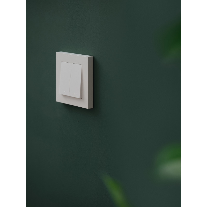 Osram SMART+ MATTER interruptor de parede inteligente, 2 canais, branco
