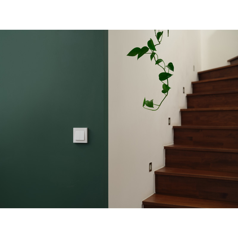 Osram SMART+ MATTER interruptor de parede inteligente, 2 canais, branco