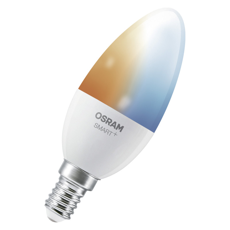 Osram SMART+ MATTER Tunable White Classic B40 lâmpada inteligente, E14, 4,9 W, Wi-Fi