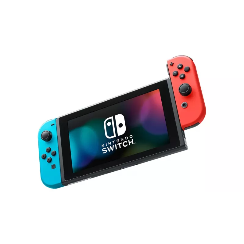 Nintendo Switch (novo modelo revisto) consola de jogos portátil, preta / azul / vermelha, 15,8 cm (6,2 polegadas), 32 GB, Wi-Fi