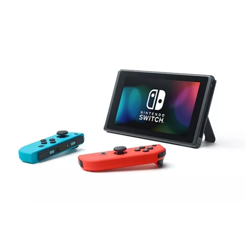 Nintendo Switch (novo modelo revisto) consola de jogos portátil, preta / azul / vermelha, 15,8 cm (6,2 polegadas), 32 GB, Wi-Fi