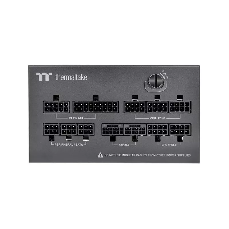 Thermaltake Dockpower FI 1200W fonte de alimentação para PC, 80 PLUS Gold, ATX 3.1, preta