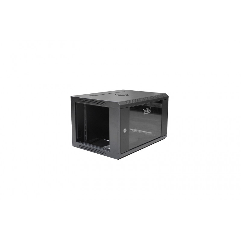 Armário rack de parede Digitus DN-W19 06U/450/B 6U, preto
