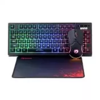 Marvo Loot 30 CM310 EN conjunto com tapete de rato, preto