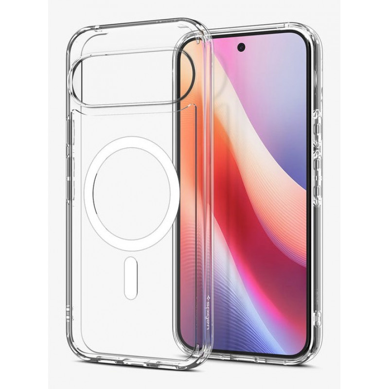 Spigen Ultra Hybrid MagSafe capa para Google Pixel 10 Pro / Pixel 10, branca transparente