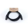 Cordial EM 5 FM cabo de ligação XLR, XLR fêmea de 3 pinos – XLR macho de 3 pinos, preto