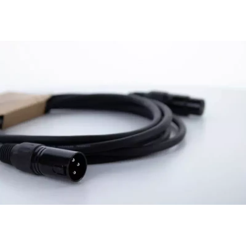 Cordial EM 5 FM cabo de ligação XLR, XLR fêmea de 3 pinos – XLR macho de 3 pinos, preto