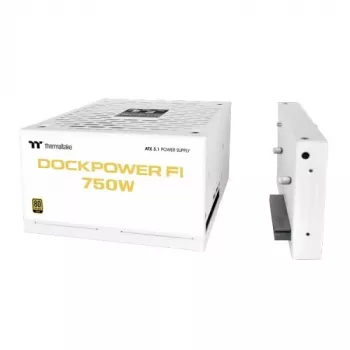Thermaltake Dockpower FI 750W fonte de alimentação para PC, 80 PLUS Gold, modular, branca