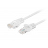 Lanberg PCU5-20CC-0050-W cabo de rede CAT.5E UTP, 0,5 m, branco (10 unid.)