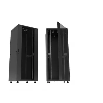 LogiLink Canovate D16S66B armário de rede, 16U, 48,3 cm (19″), preto (RAL 9005)