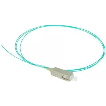 ACT RL8695 cabo de fibra ótica SC pigtail, 1 m, OM3, LSZH, aqua